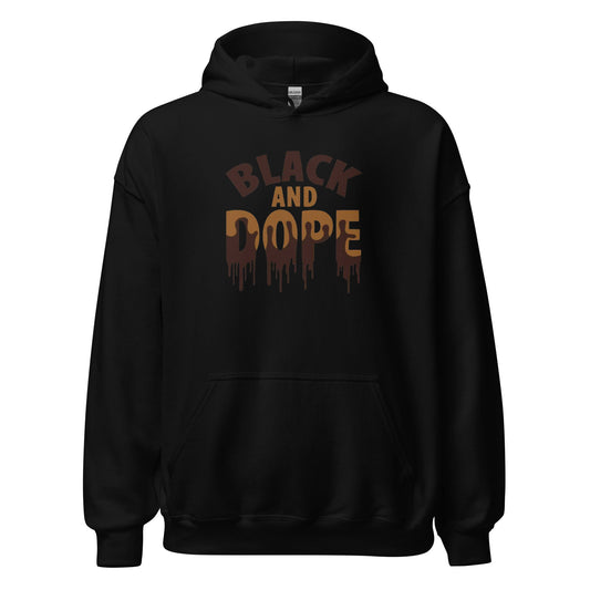 "Black & Dope" Women's Hoodie - Motion Tees