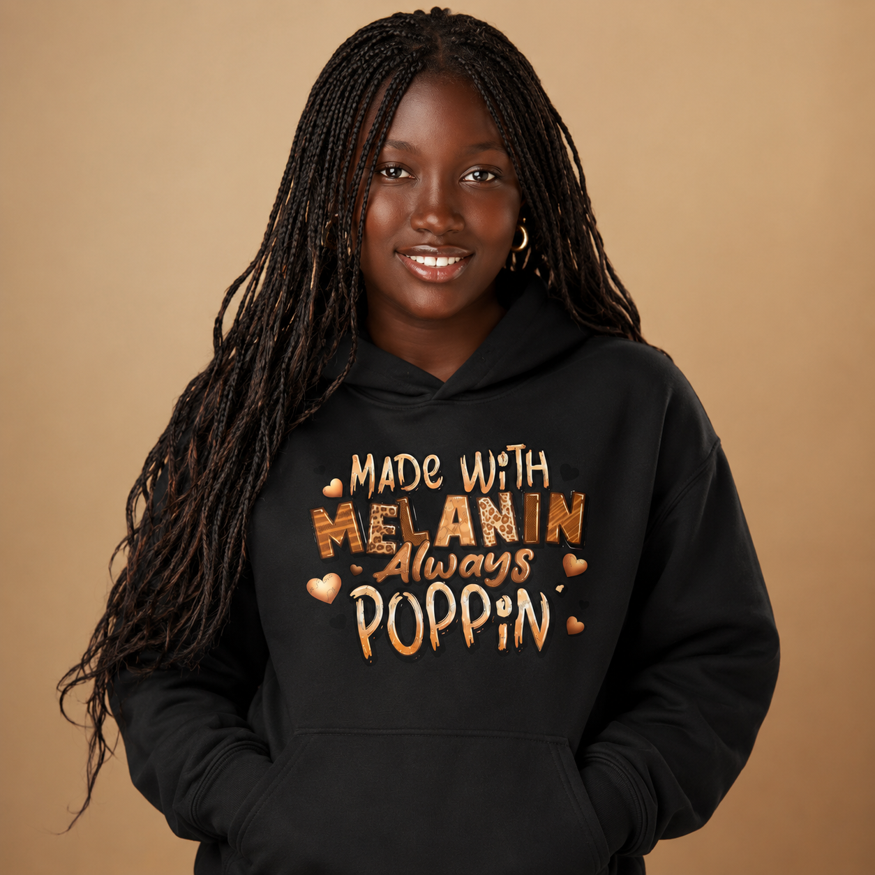 "Made With Melanin" Hoodie