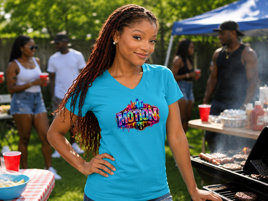 Motion  Relaxed Jersey Short-Sleeve V-Neck T-Shirt
