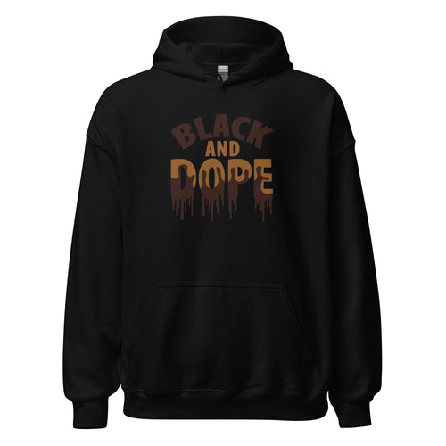 "Black & Dope" Women's Hoodie - Motion Tees