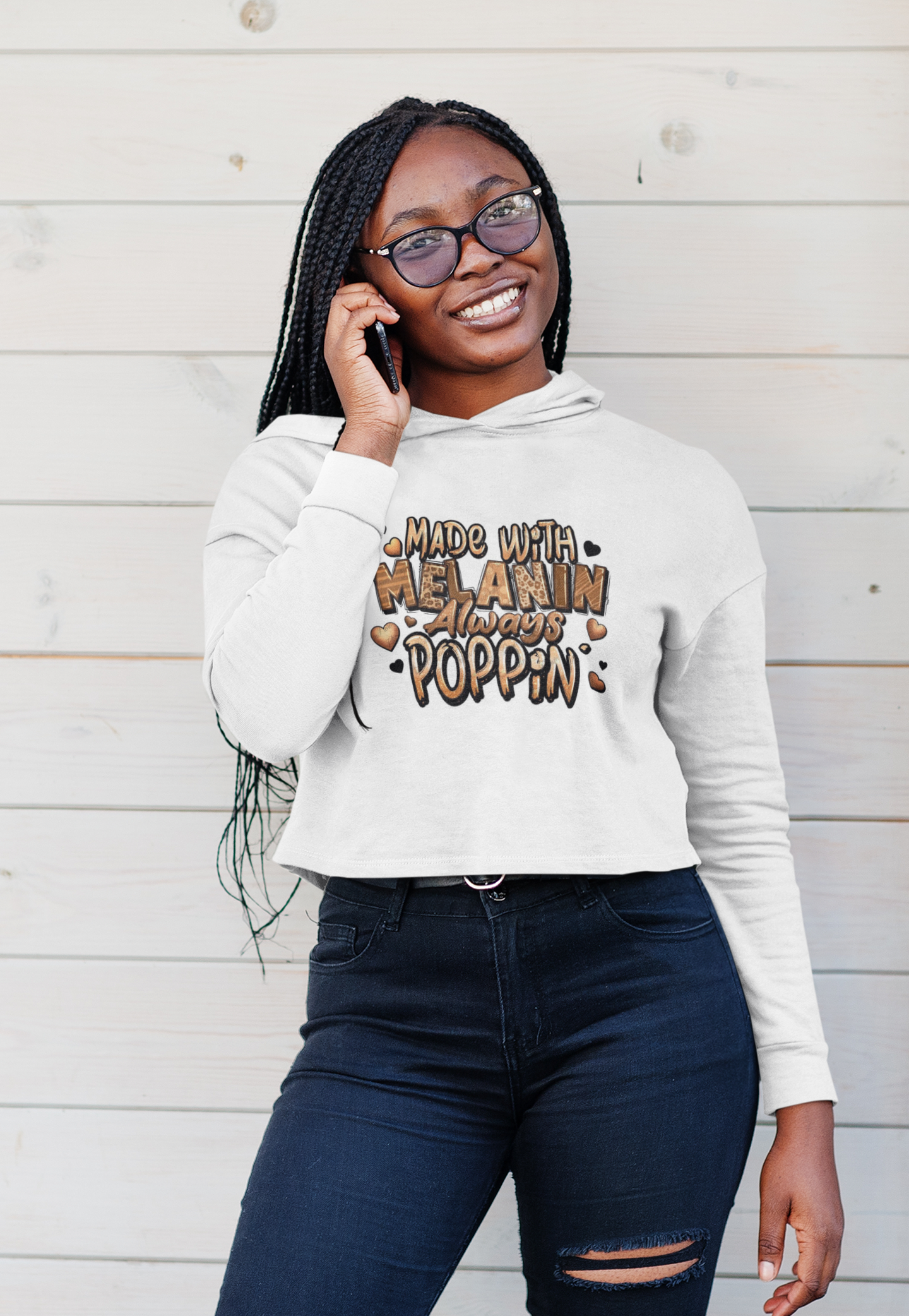 "Made With ,elanin" Hoodie