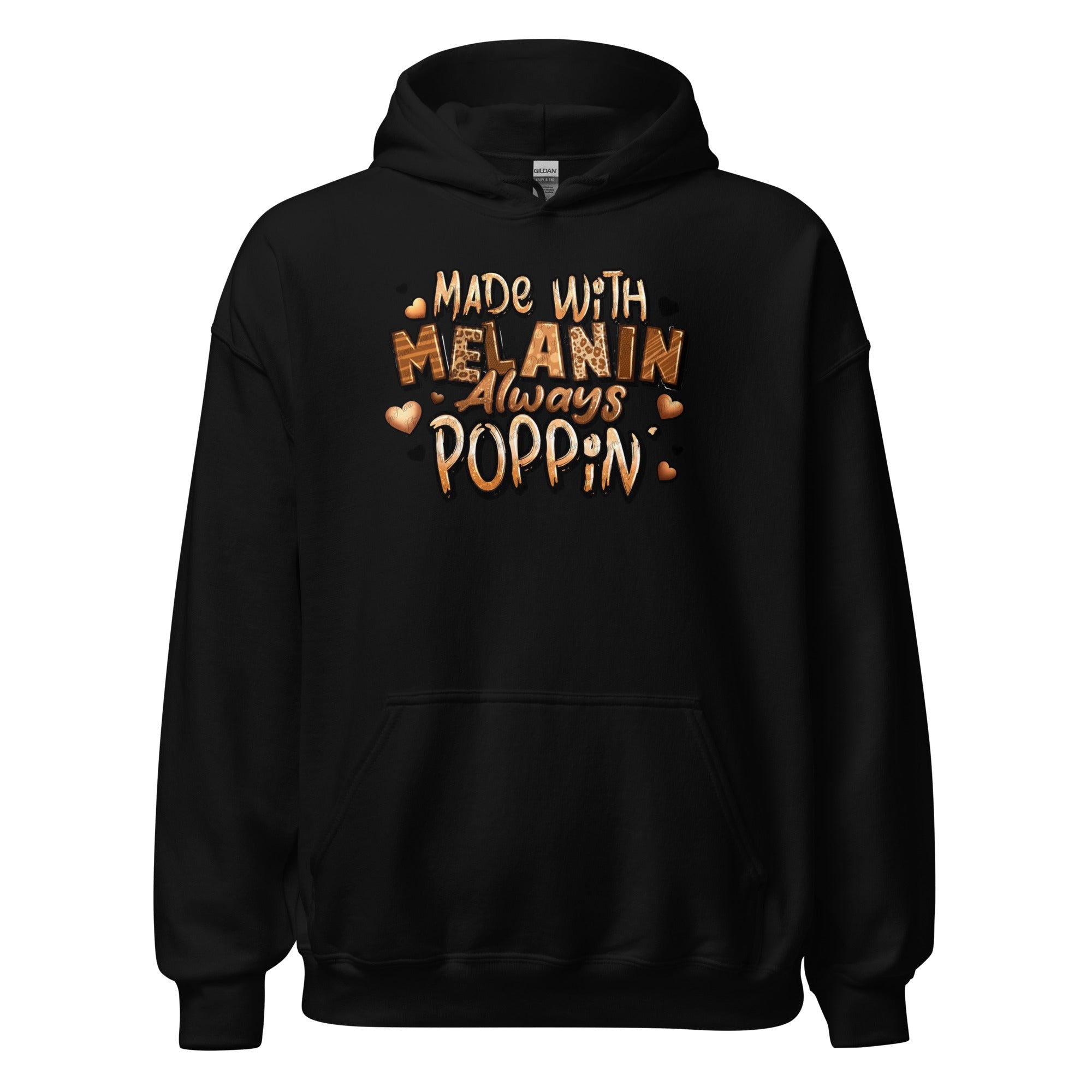 "Made With ,elanin" Hoodie - Motion Tees