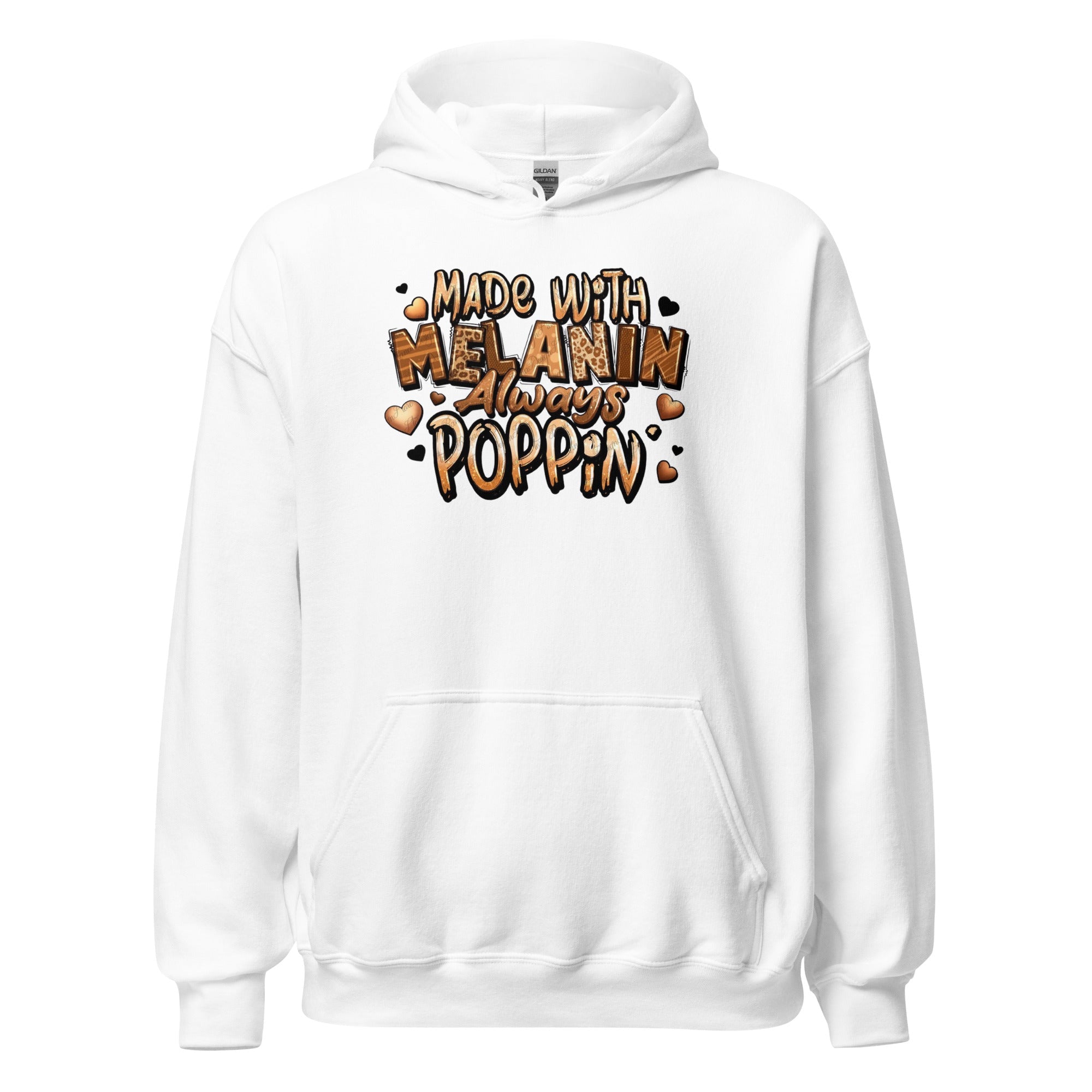 "Made With ,elanin" Hoodie - Motion Tees
