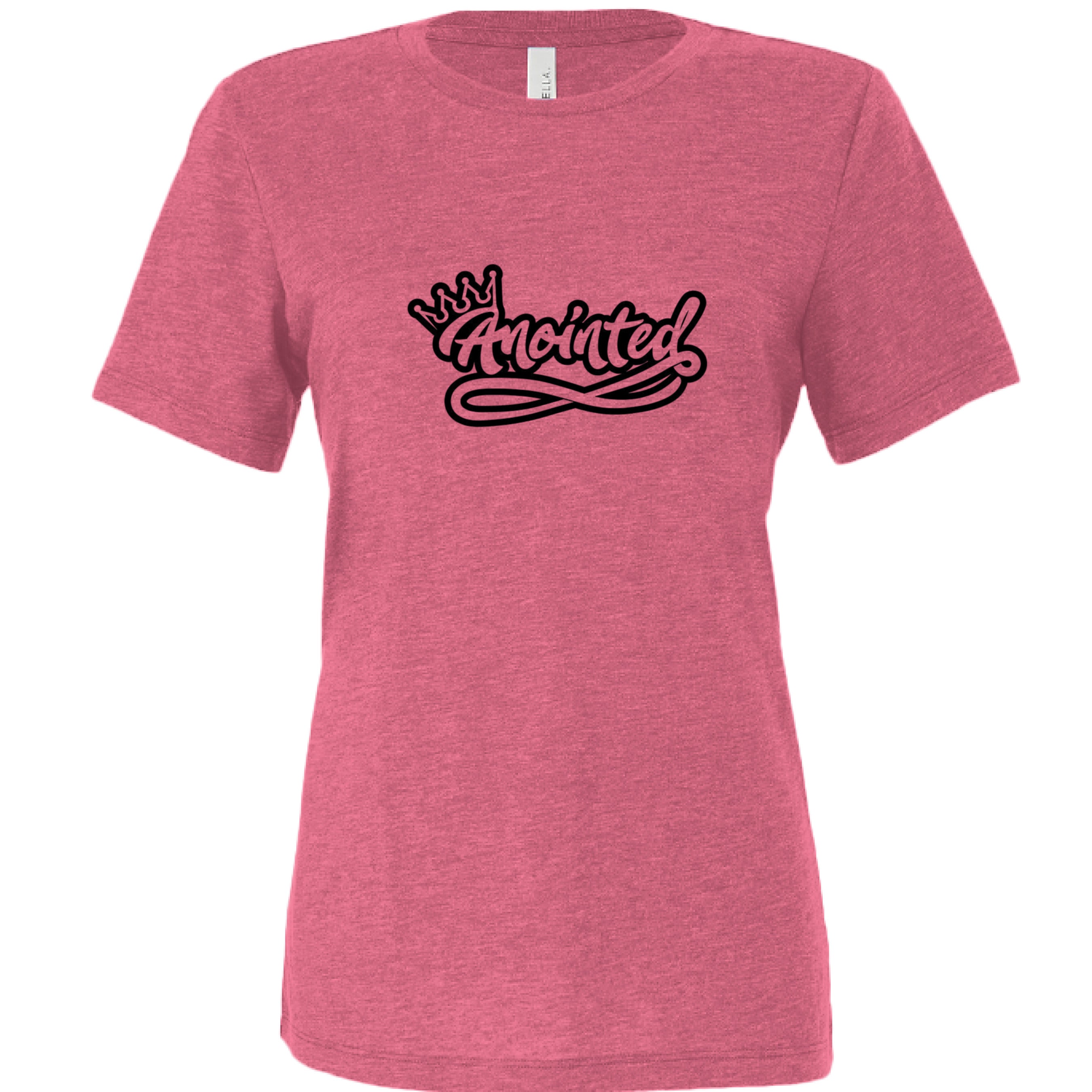 Char Pink Triblend - FRONT